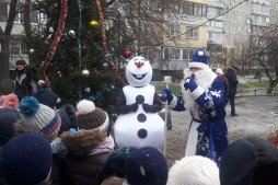 Новогодний праздник на жилмассиве Солнечный